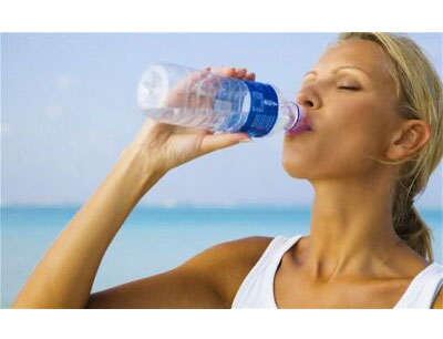 a-woman-drinking-water